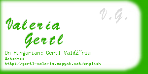 valeria gertl business card